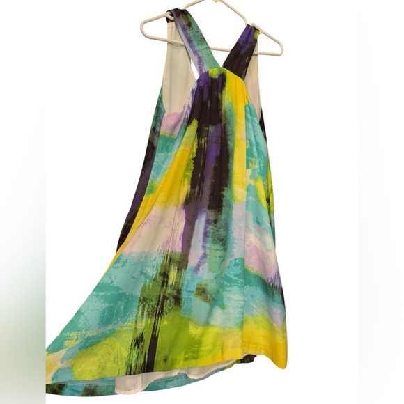 Lucy & Laurel Green and Blue Dress - Picture 1 of 5